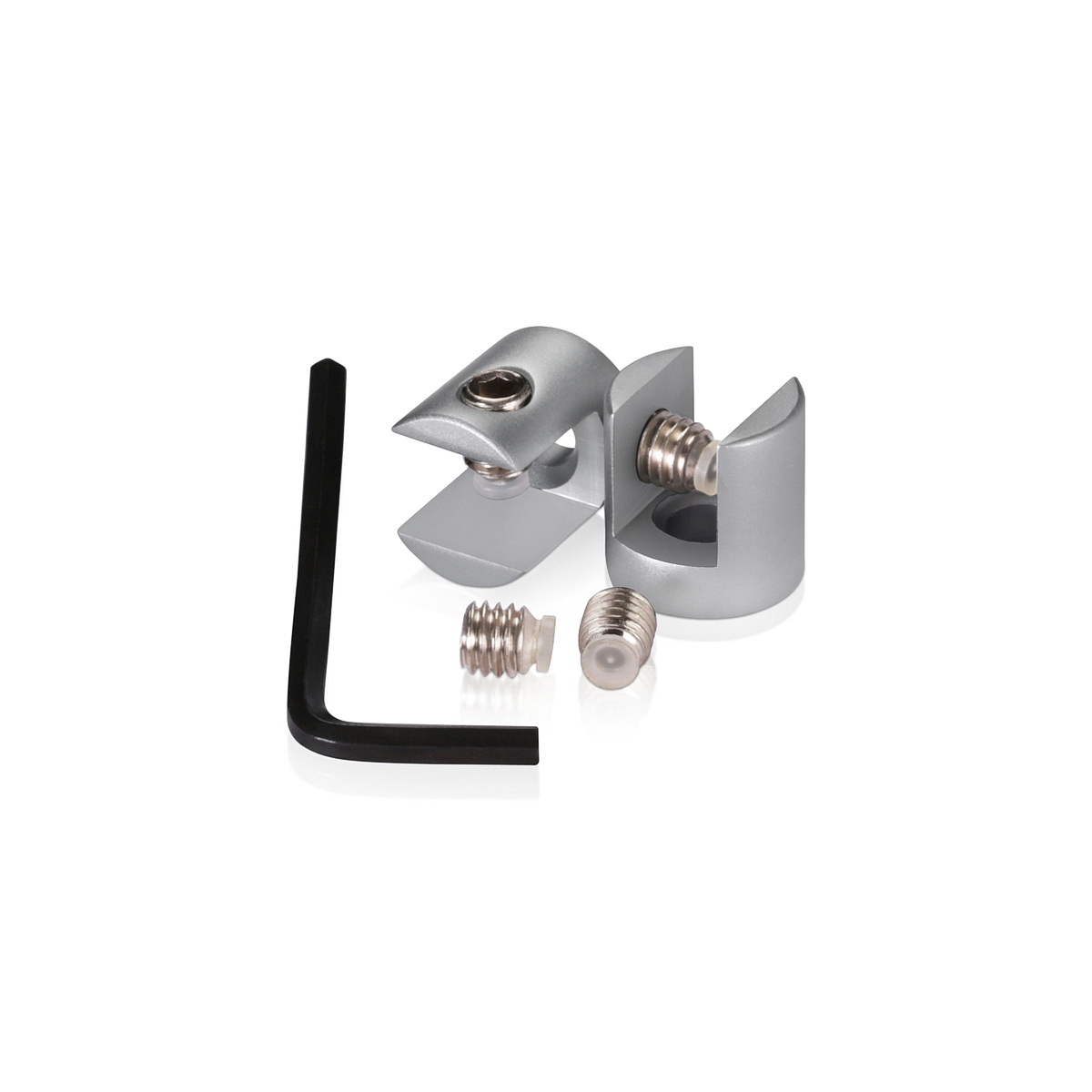 (Set of 2) 5/16'' Aluminum Anodized Finish Projecting Gripper (Set of 2) 5/16'' Aluminum Anodized Finish Projecting Gripper